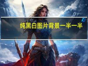 纯黑白图片背景一半一半（纯黑白图片）