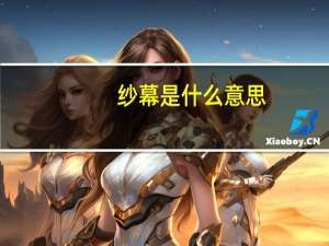 纱幕是什么意思