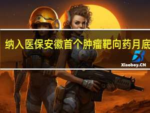 纳入医保安徽首个肿瘤靶向药月底上市