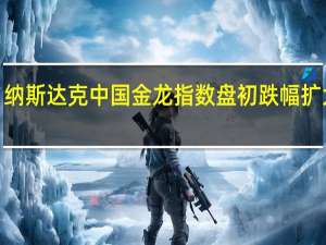 纳斯达克中国金龙指数盘初跌幅扩大至4%
