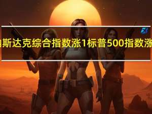 纳斯达克综合指数涨1%标普500指数涨0.24%