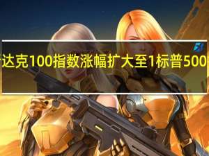 纳斯达克100指数涨幅扩大至1%标普500指数涨超0.9%道指涨超1.0%特斯拉涨1.4%苹果涨1.0%