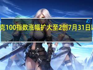 纳斯达克100指数涨幅扩大至2%创7月31日以来盘中新高