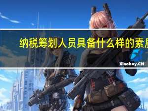 纳税筹划人员具备什么样的素质