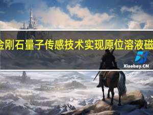 纳米金刚石量子传感技术 实现原位溶液磁共振谱测量