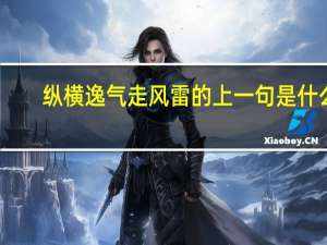 纵横逸气走风雷的上一句是什么