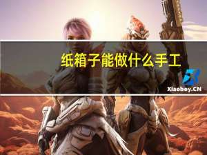 纸箱子能做什么手工