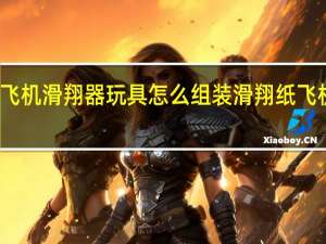 纸飞机滑翔器玩具怎么组装 滑翔纸飞机的折法