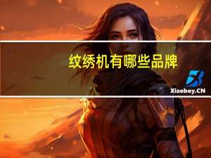 纹绣机有哪些品牌