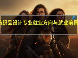 纺织品设计专业就业方向与就业前景怎么样