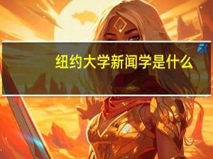 纽约大学新闻学是什么
