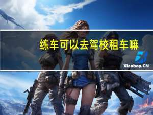 练车可以去驾校租车嘛