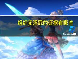 组织卖淫罪的证据有哪些