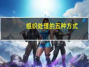组织处理的五种方式（组织处理的14种方式）
