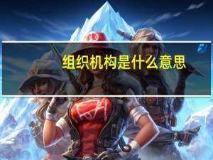 组织机构是什么意思