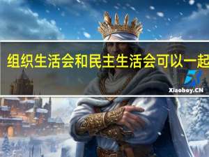 组织生活会和民主生活会可以一起开吗（组织生活会和民主生活会）