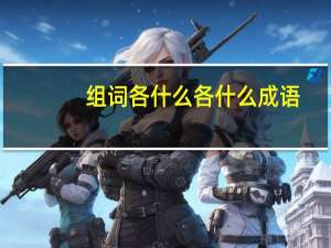 组词各什么各什么成语