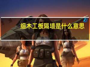 细木工板隔墙是什么意思
