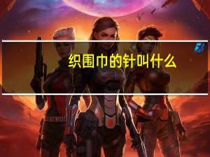 织围巾的针叫什么