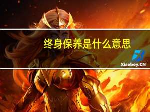 终身保养是什么意思