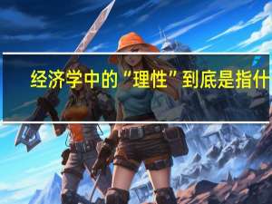 经济学中的“理性”到底是指什么