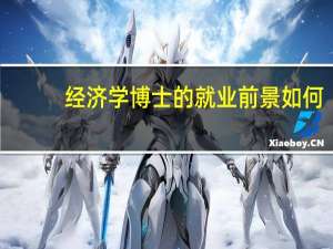 经济学博士的就业前景如何
