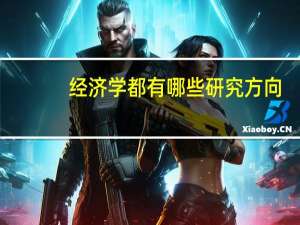 经济学都有哪些研究方向
