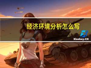 经济环境分析怎么写