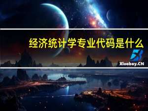 经济统计学专业代码是什么