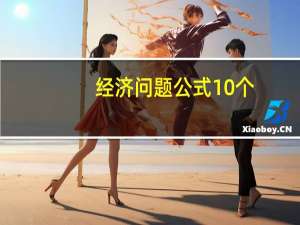 经济问题公式10个（经济问题公式）