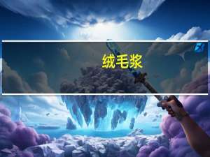 绒毛浆