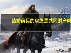 结婚前买的房屋是共同财产吗