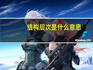 结构层次是什么意思（结构层次）