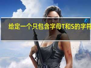 给定一个只包含字母T和S的字符串,随意进行分割