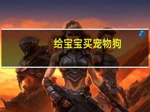 给宝宝买宠物狗
