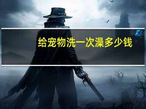 给宠物洗一次澡多少钱