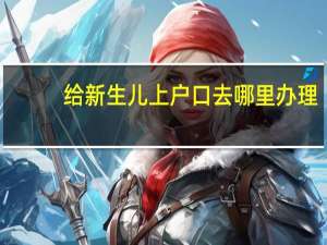 给新生儿上户口去哪里办理