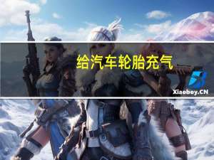 给汽车轮胎充气