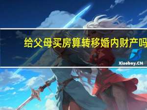 给父母买房算转移婚内财产吗