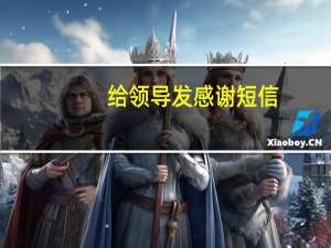 给领导发感谢短信
