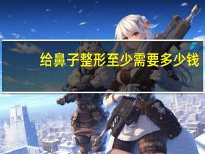 给鼻子整形至少需要多少钱(鼻子整形一般多少钱)