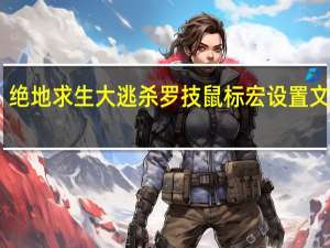绝地求生大逃杀罗技鼠标宏设置文件 V1.0 最新免费版（绝地求生大逃杀罗技鼠标宏设置文件 V1.0 最新免费版功能简介）