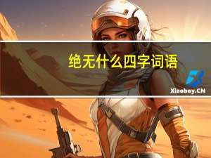 绝无什么四字词语
