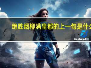 绝胜烟柳满皇都的上一句是什么