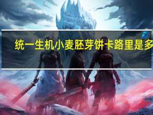 统一生机 小麦胚芽饼卡路里是多少