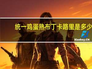 统一 鸡蛋熟布丁卡路里是多少