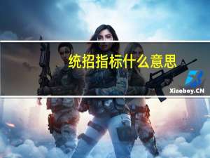 统招指标什么意思