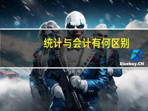 统计与会计有何区别