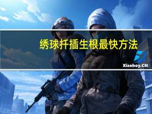 绣球扦插生根最快方法