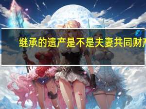 继承的遗产是不是夫妻共同财产